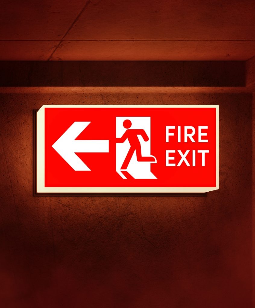 Squadra emergenza degli addetti antincendio in azienda